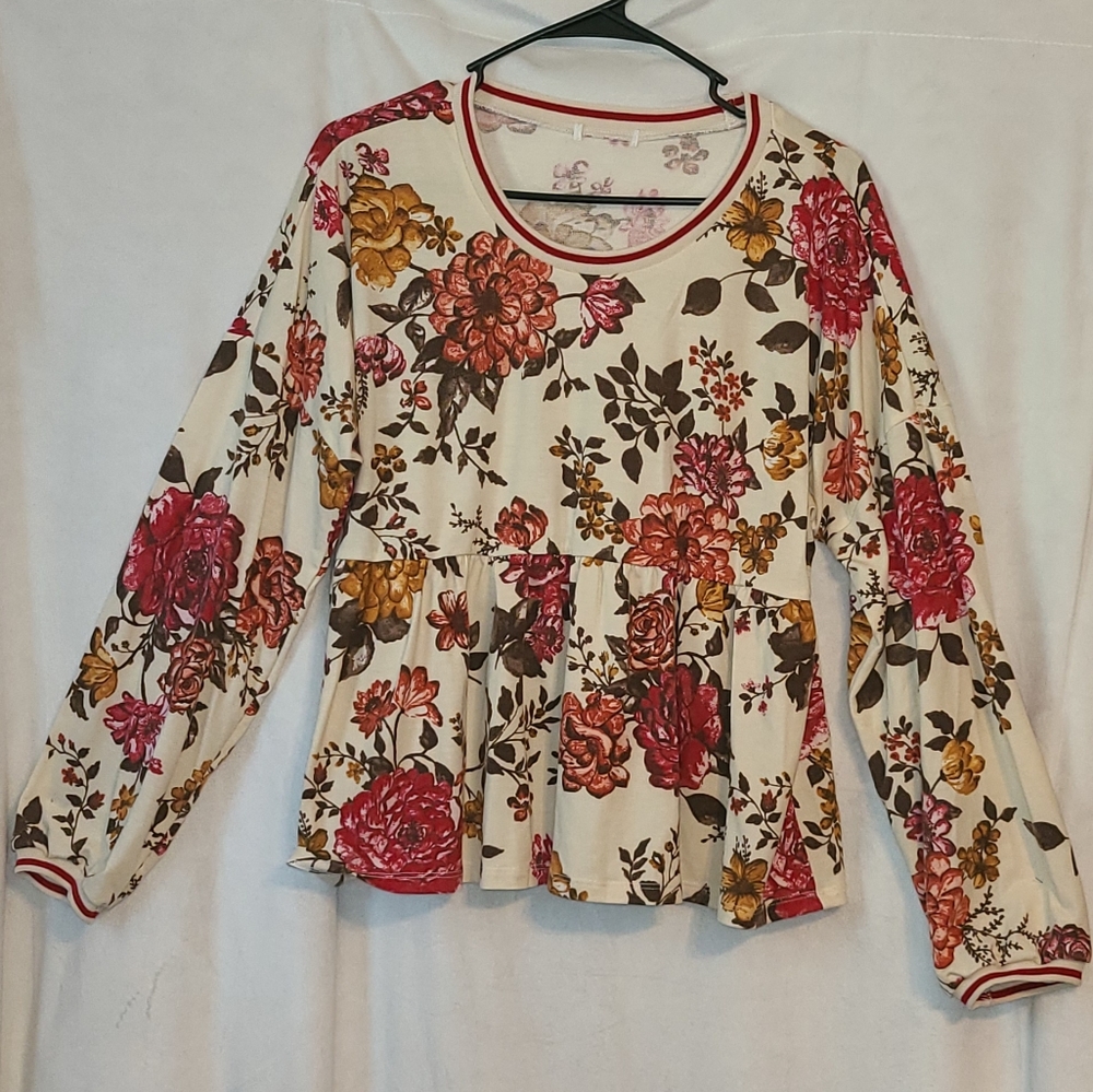 Long Sleeve Floral Shirt